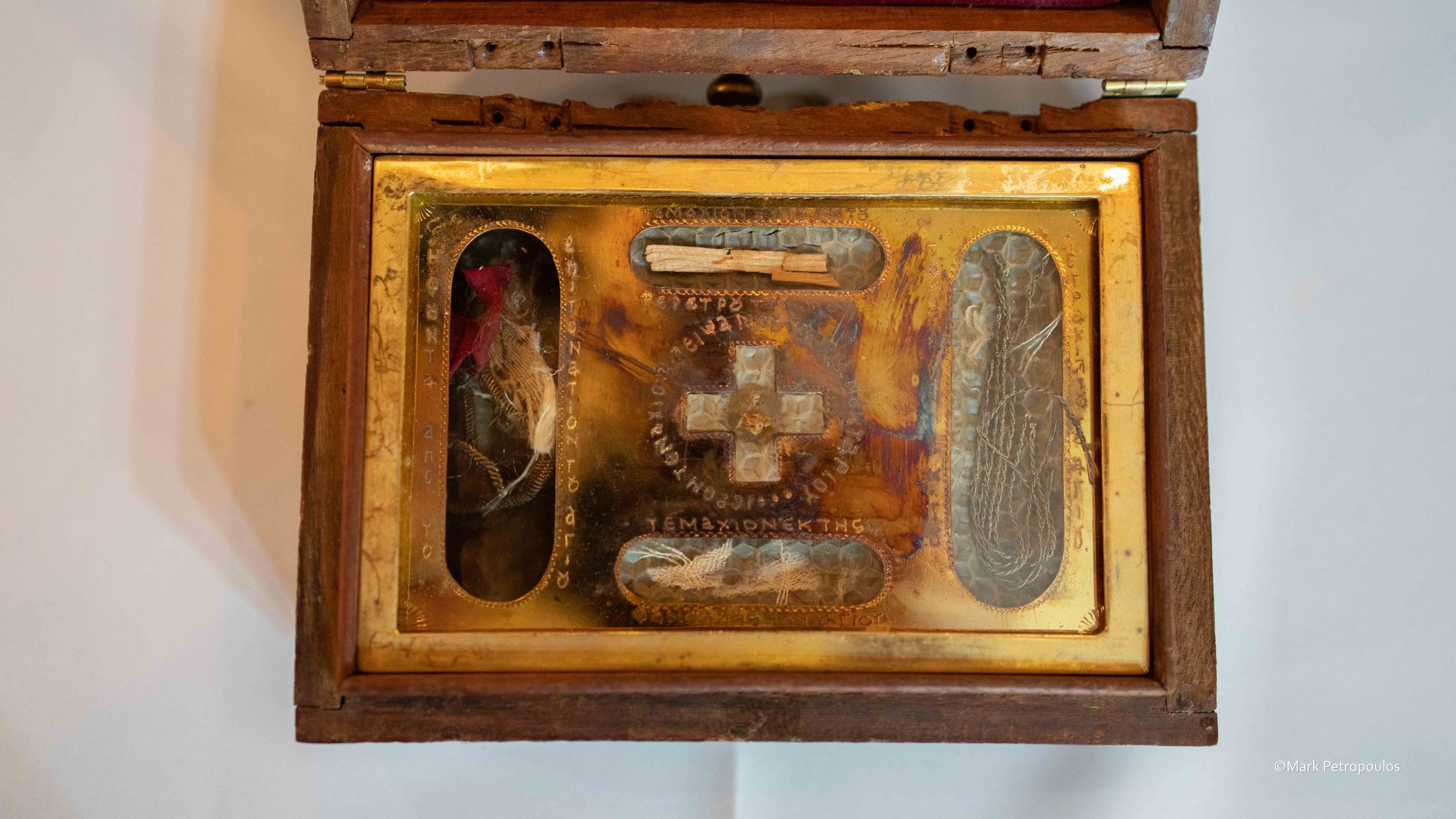 A small portion of Saint Nektarios’ relics in the Wollongong Parish of ...