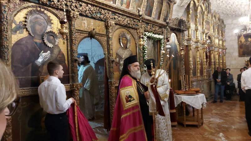 The feast of the Synaxis of the Holy Archangels was celebrated at the Patriarchate of Jerusalem (VIDEO)