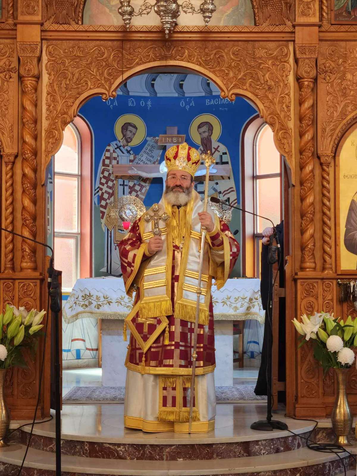 Sydney: His Grace Bishop Gregorios of Mesaoria at the Church of Saint Euphemia in Bankstown