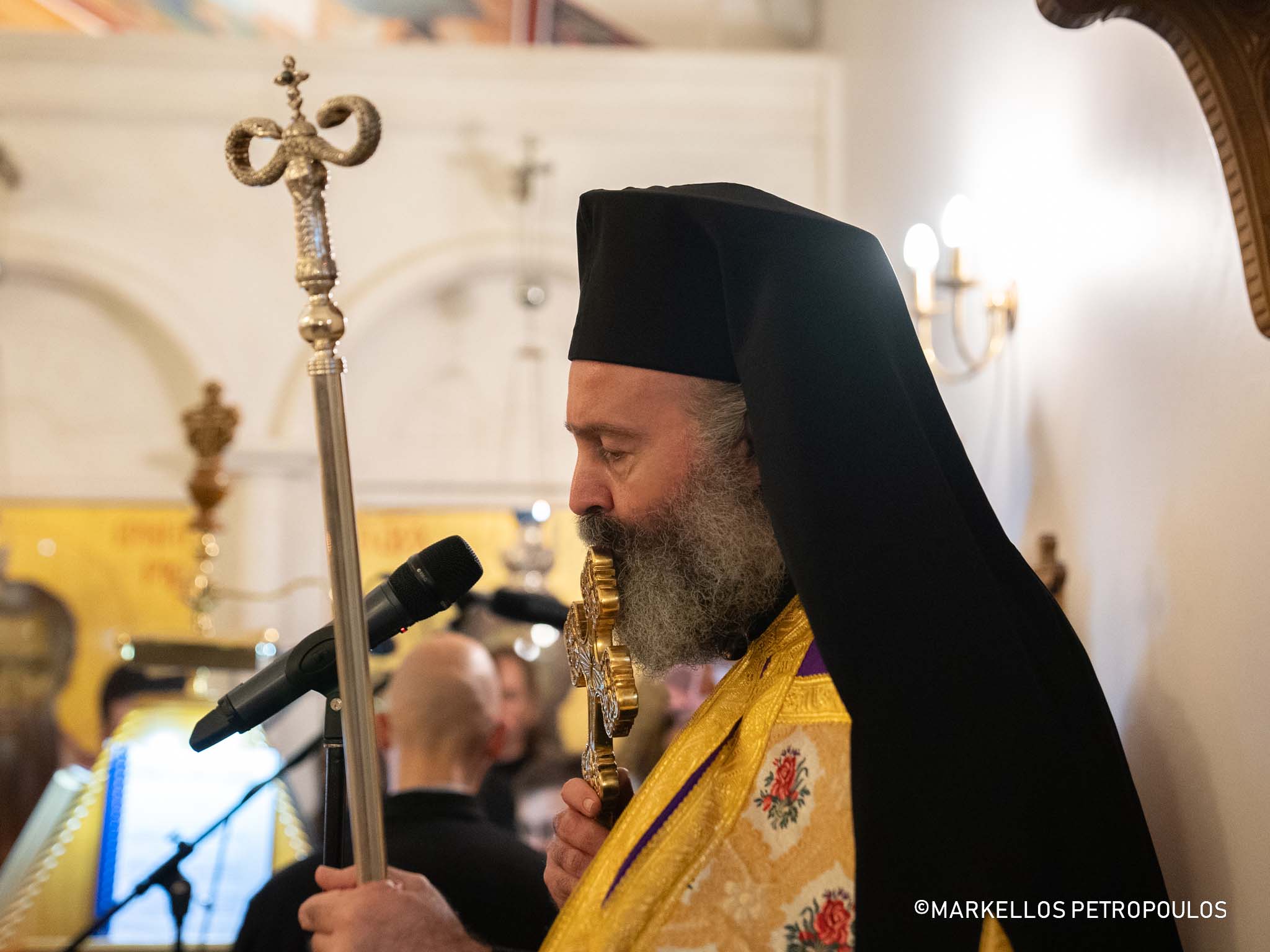 Archbishop Makarios of Australia officiated at the Vespers at Saint Stylianos Church in Sydney