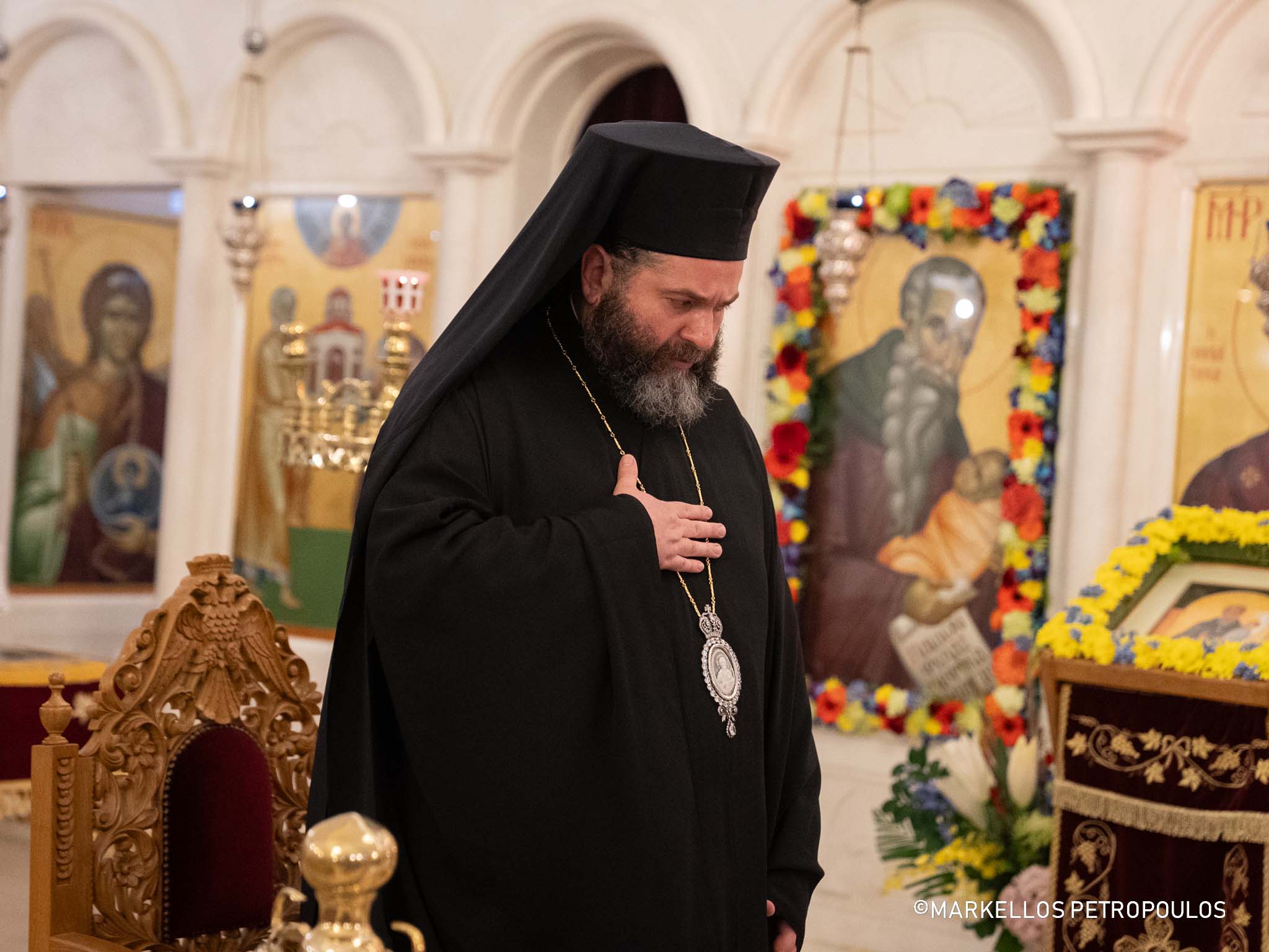 Archbishop Makarios of Australia officiated at the Vespers at Saint Stylianos Church in Sydney