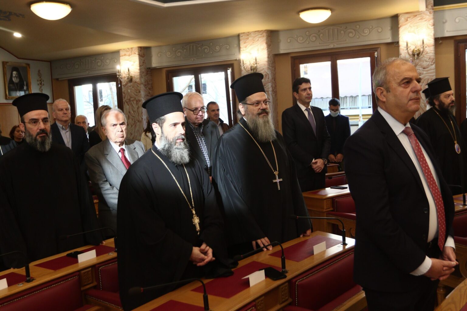 Cutting of the Vasilopita at the Holy Synod of the Church of Greece