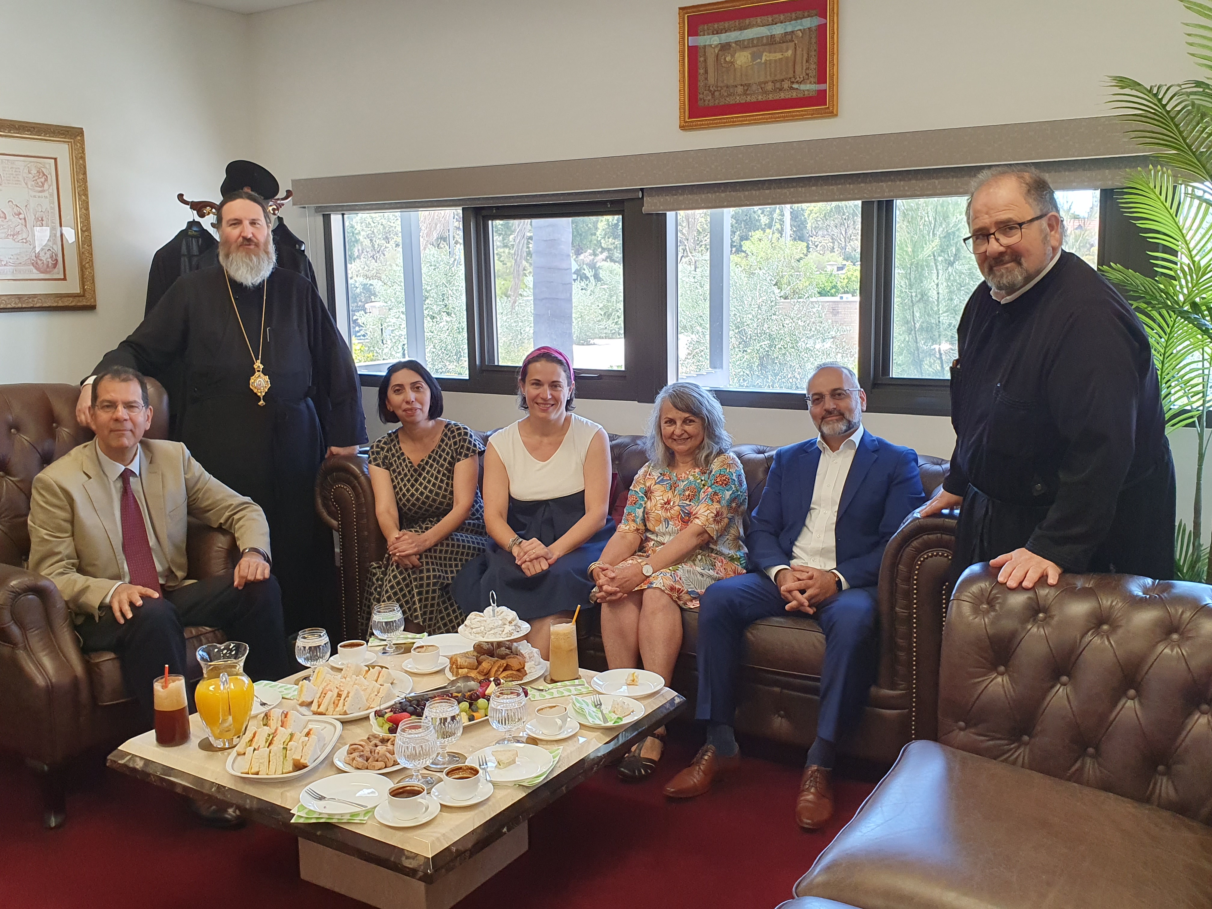 The Ambassador of Greece to Australia visits the offices of the Archdiocesan District of Perth