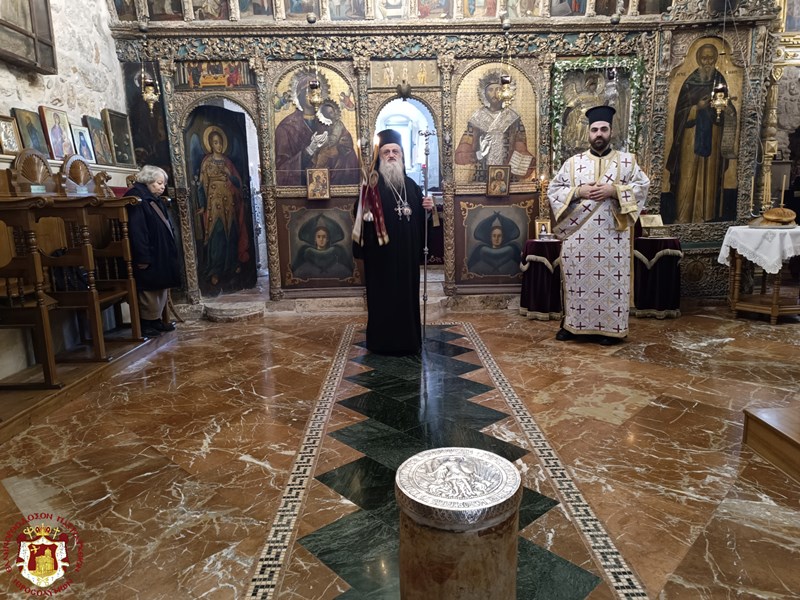 The Feast of Saint Gerasimos Mikrayiannanitis the hymnographer at the Patriarchate of Jerusalem