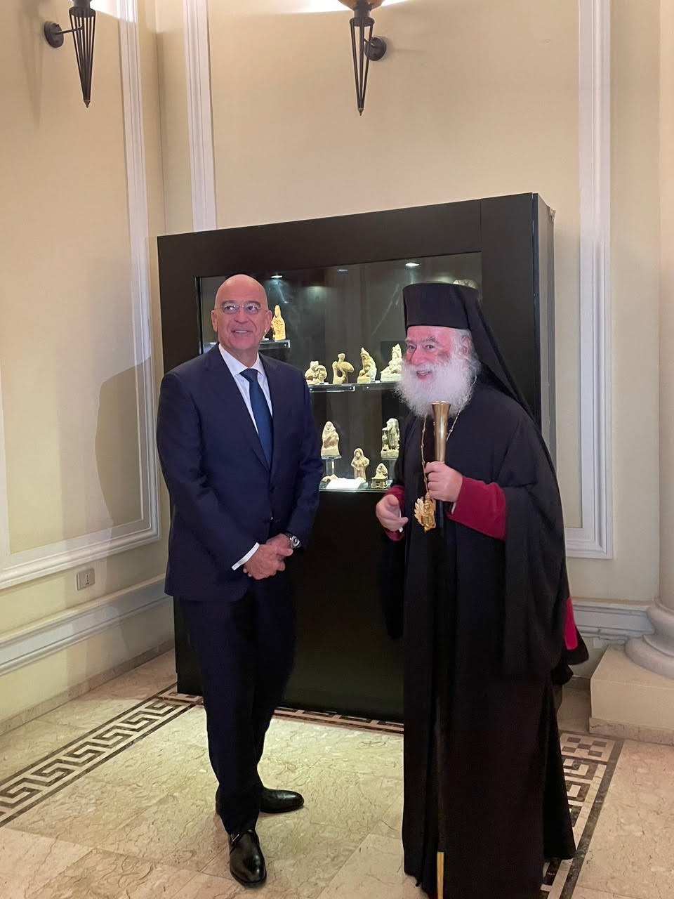 Visit of the Minister of National Defence of Greece to the Patriarch of Alexandria