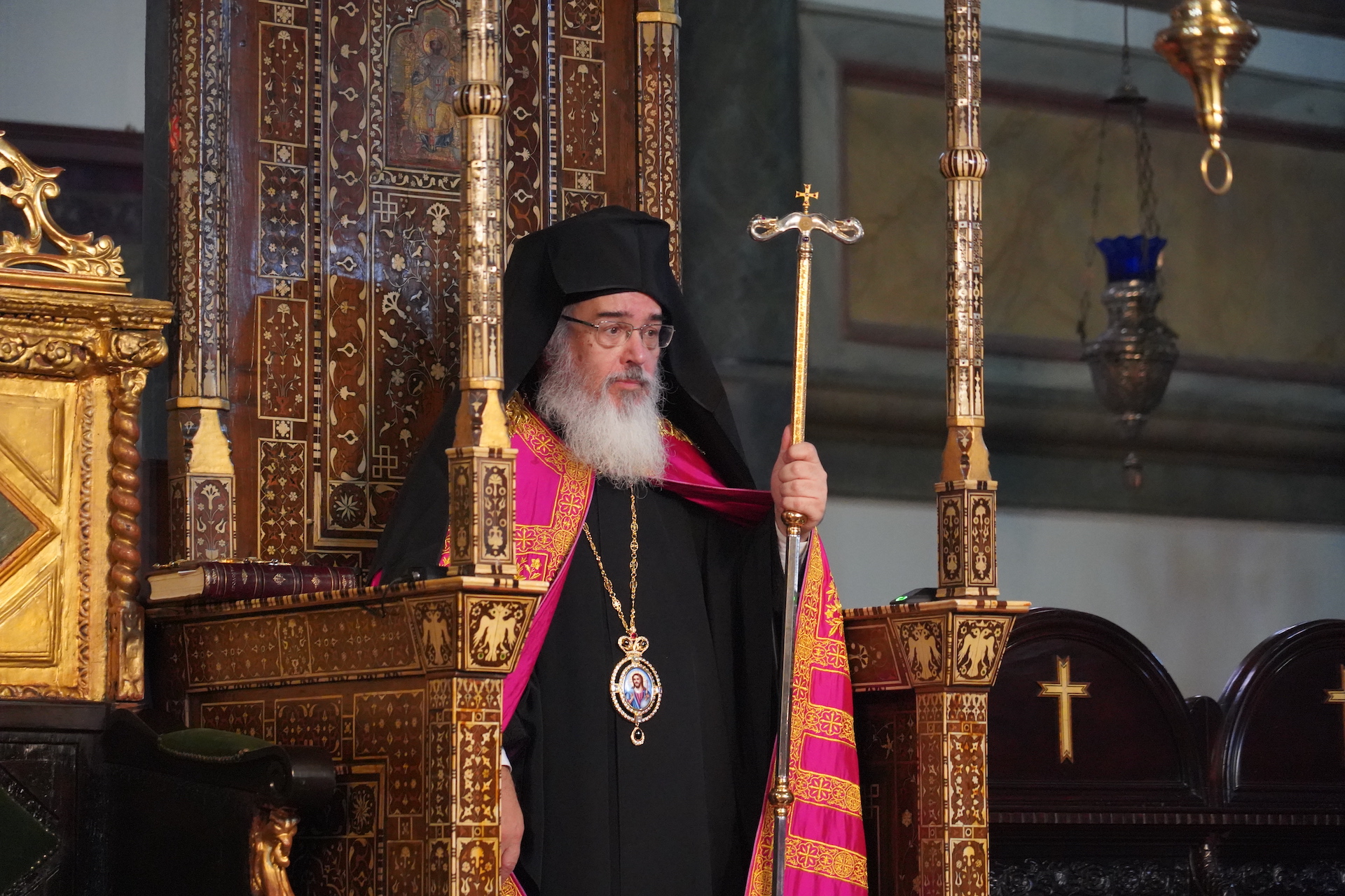 Metropolitan Chrysostomos of Nikopolis and Preveza officiates at the sacred Patriarchal Church