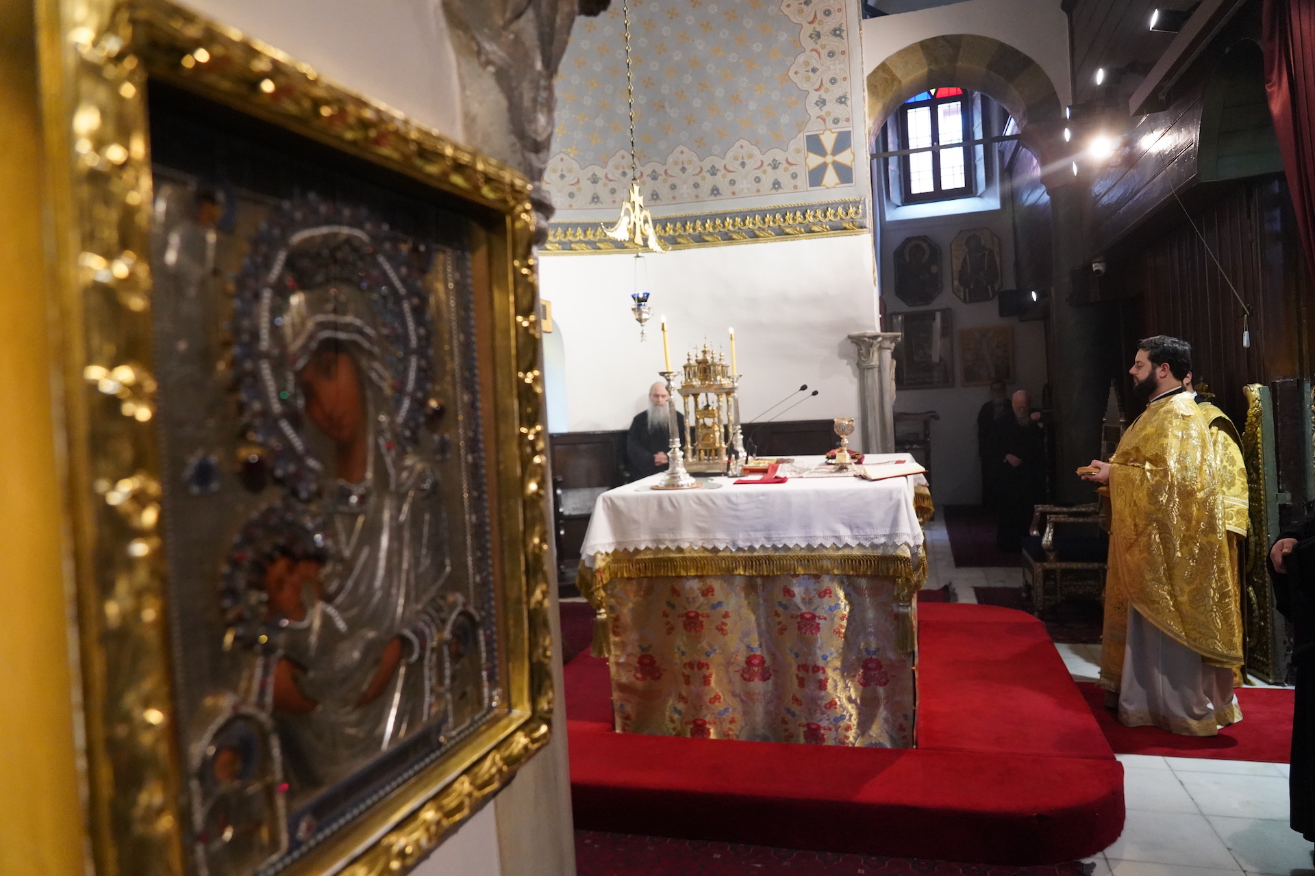 Metropolitan Chrysostomos of Nikopolis and Preveza officiates at the sacred Patriarchal Church