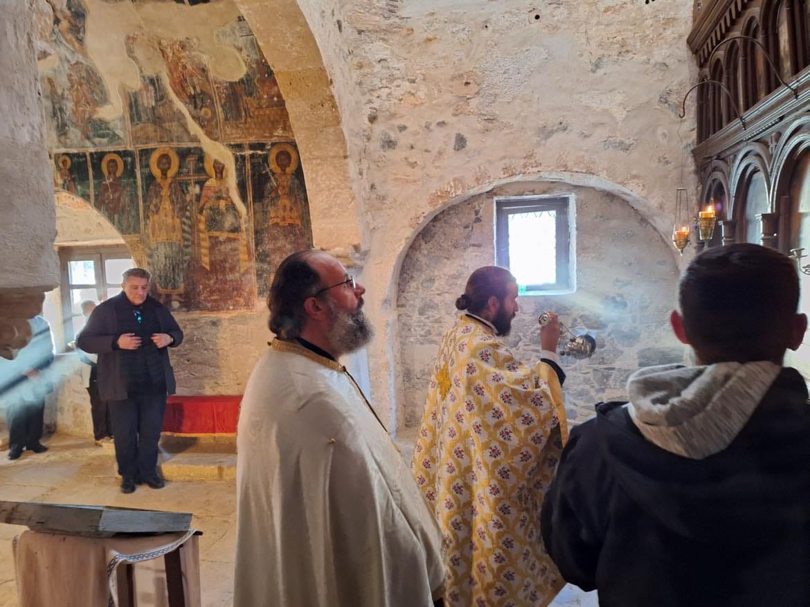 Celebration of the memory of Saint Dionysios in the Church where he liturgised as Bishop of Aegina