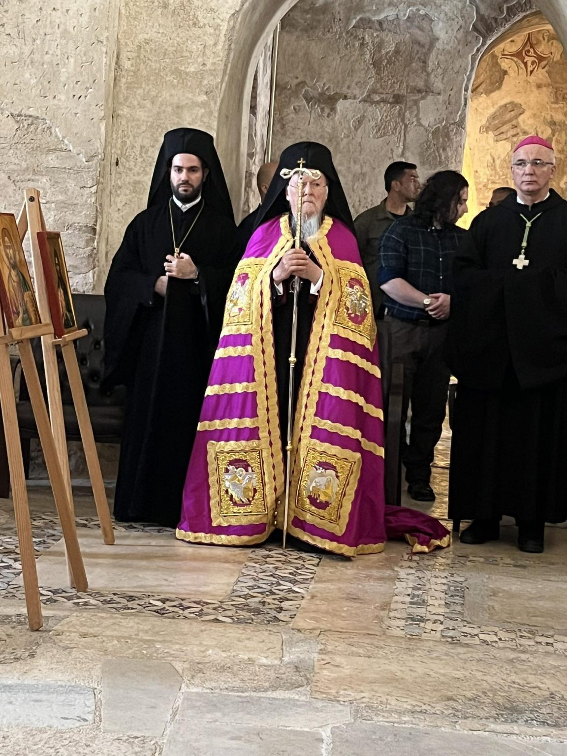 Ecumenical Patriarch Bartholomew in Myra of Lycia for the feast day of Saint Nicholas