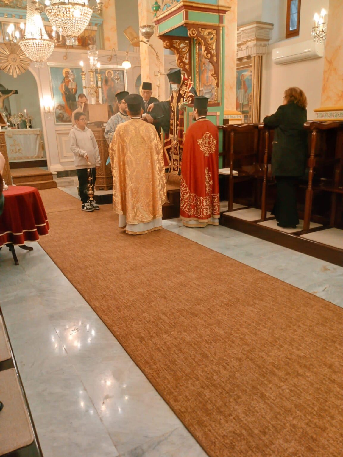 Divine Liturgy was celebrated at Church of Saint Paraskevi in Community of Vathyryakos