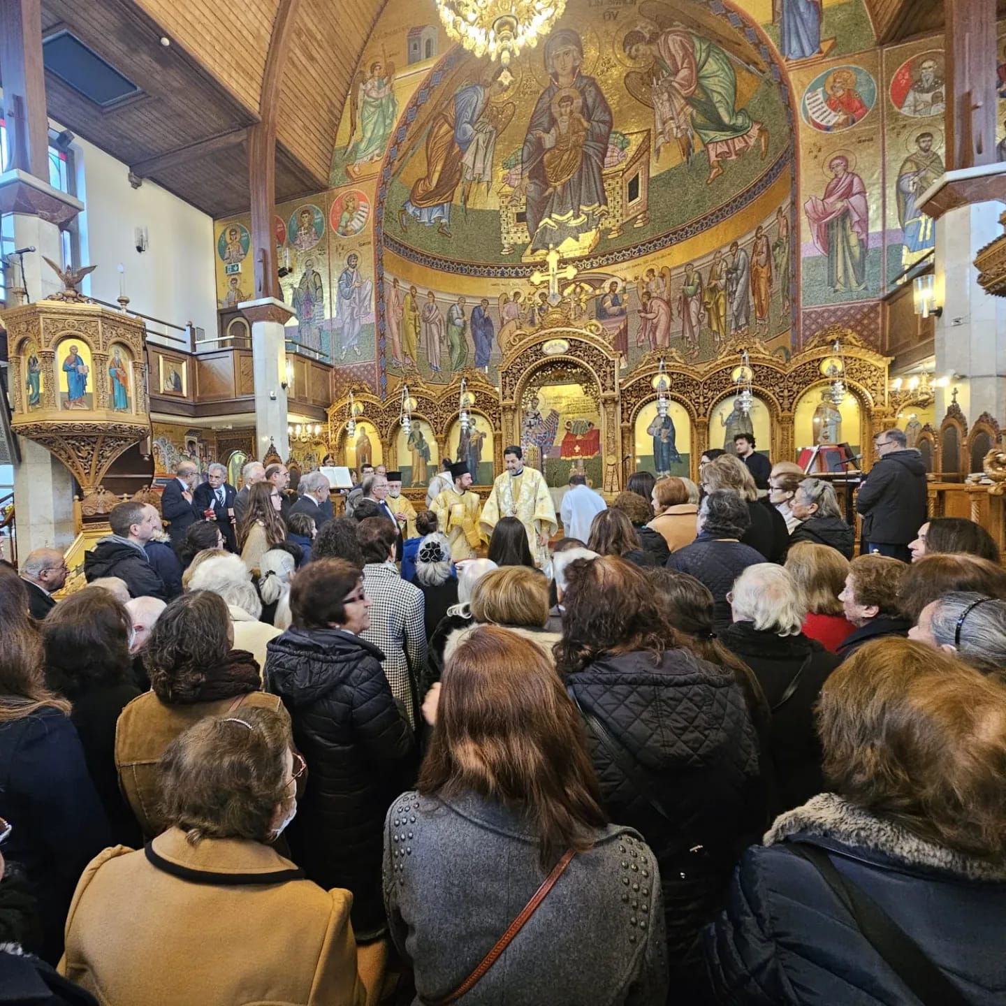 New Year’s Day at the Cathedral of the Dormition of the Theotokos, Wood Green