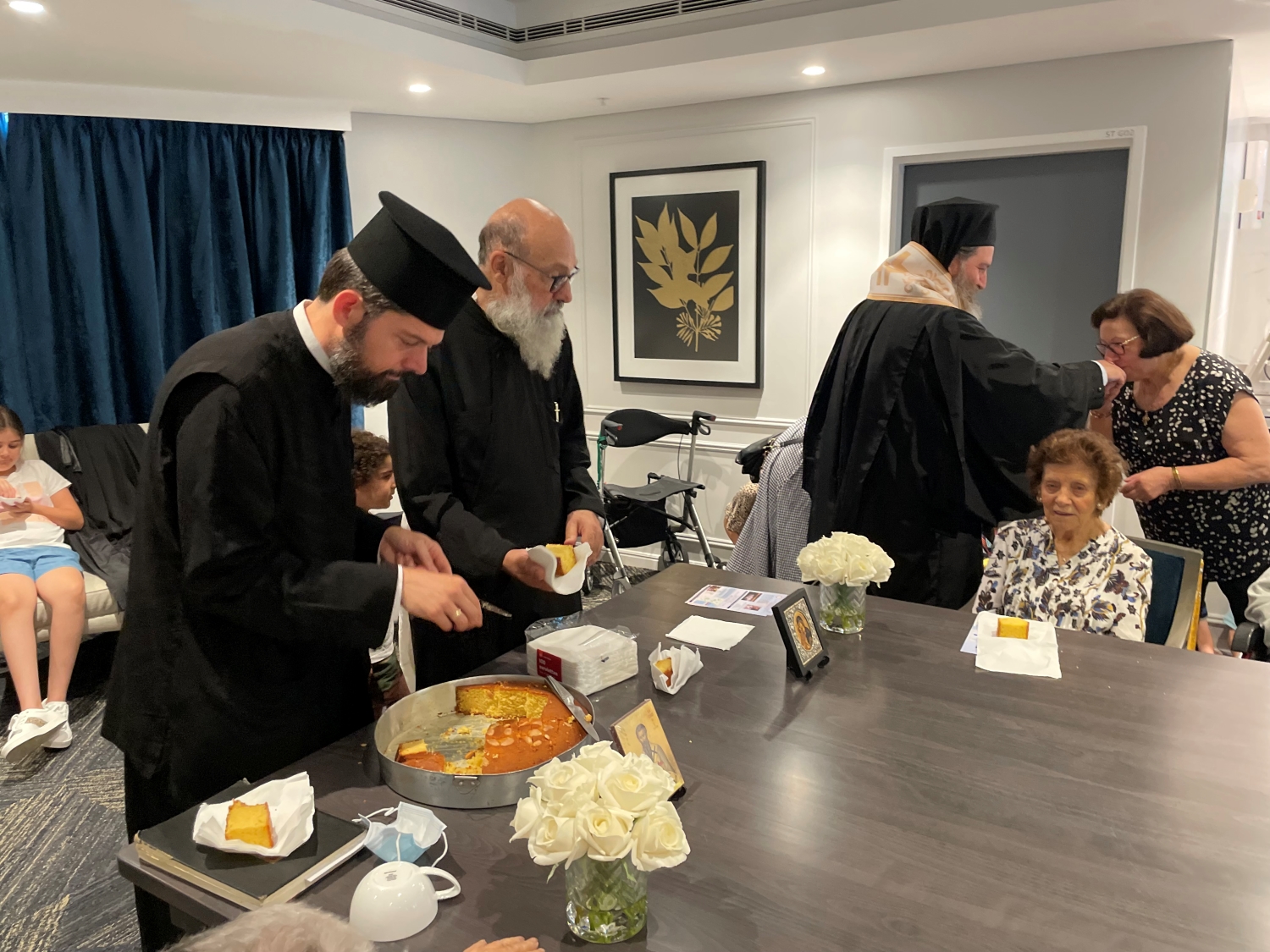 Blessing of the Vasilopita in two of Perth’s Aged Care Homes