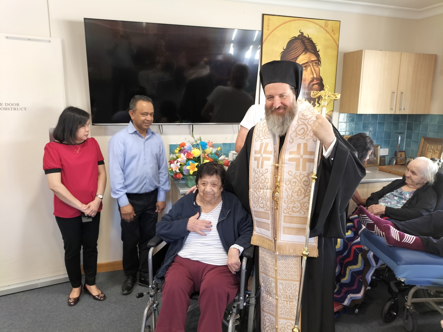 Blessing of the Vasilopita in two of Perth’s Aged Care Homes