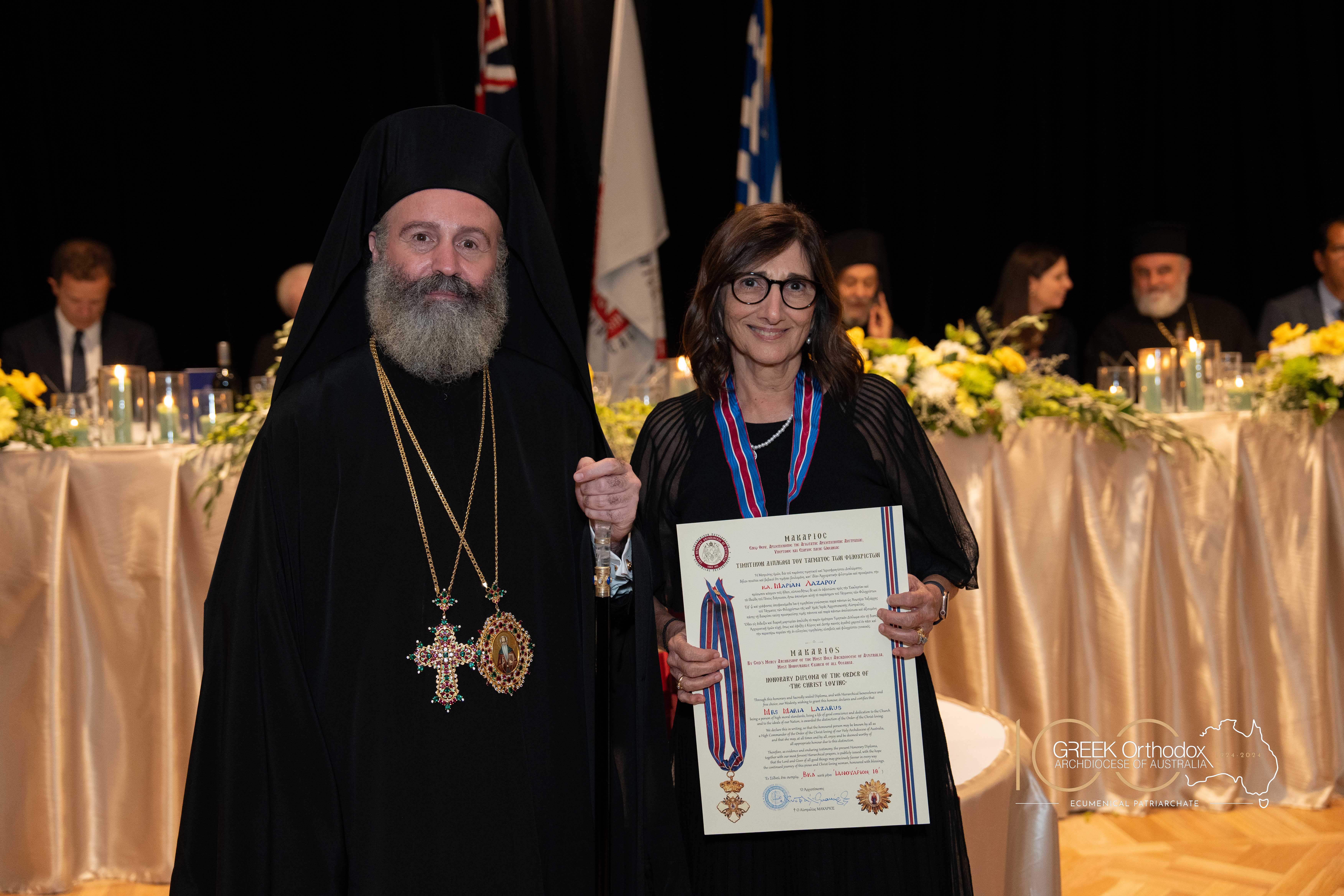 The 61 honourees of the Order of the Christ-Loving by Archbishop Makarios of Australia