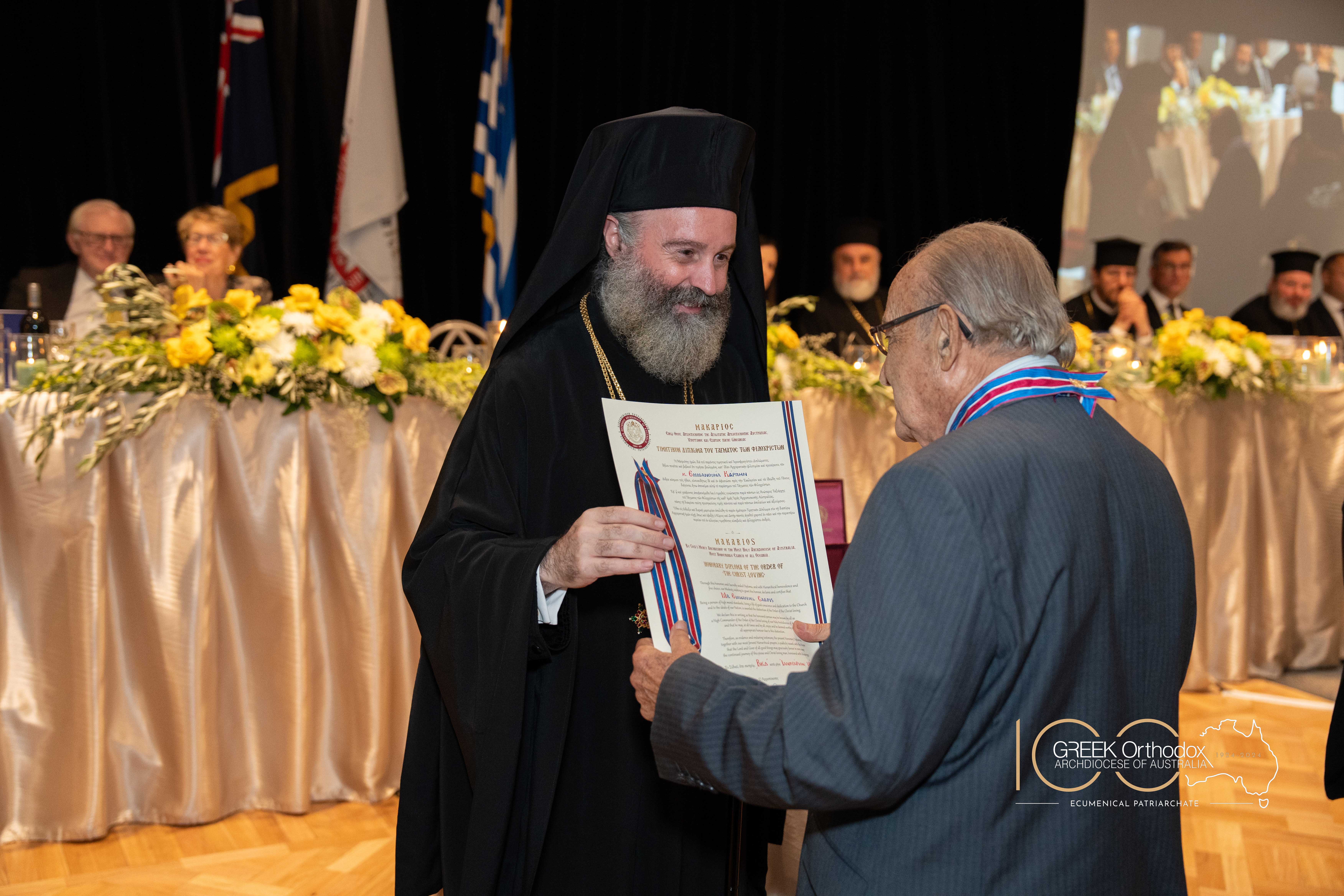 The 61 honourees of the Order of the Christ-Loving by Archbishop Makarios of Australia