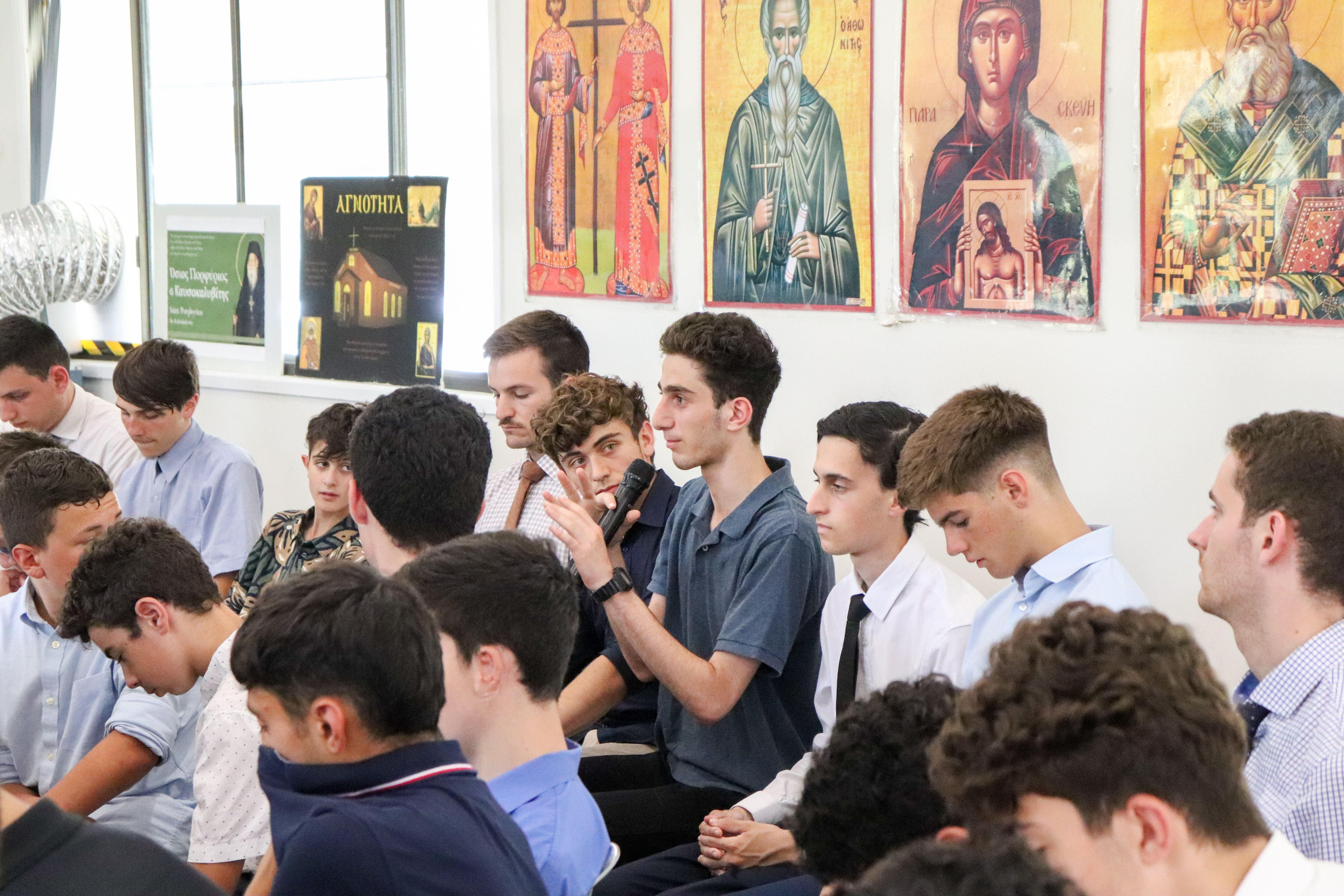 Archbishop Makarios of Australia visited the Boys Omatha Youth Retreat at the Central Coast Retreat Centre, NSW