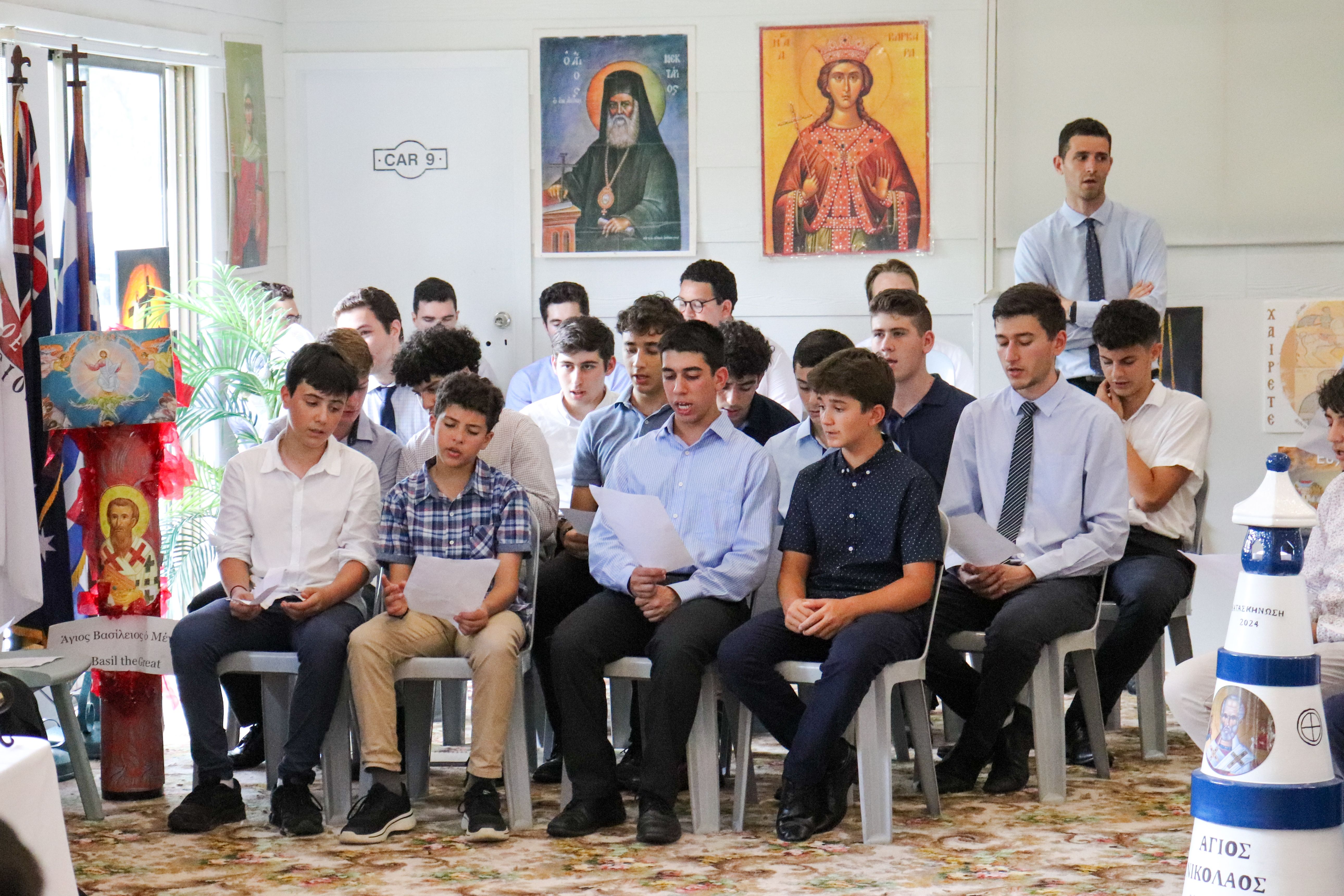 Archbishop Makarios of Australia visited the Boys Omatha Youth Retreat at the Central Coast Retreat Centre, NSW