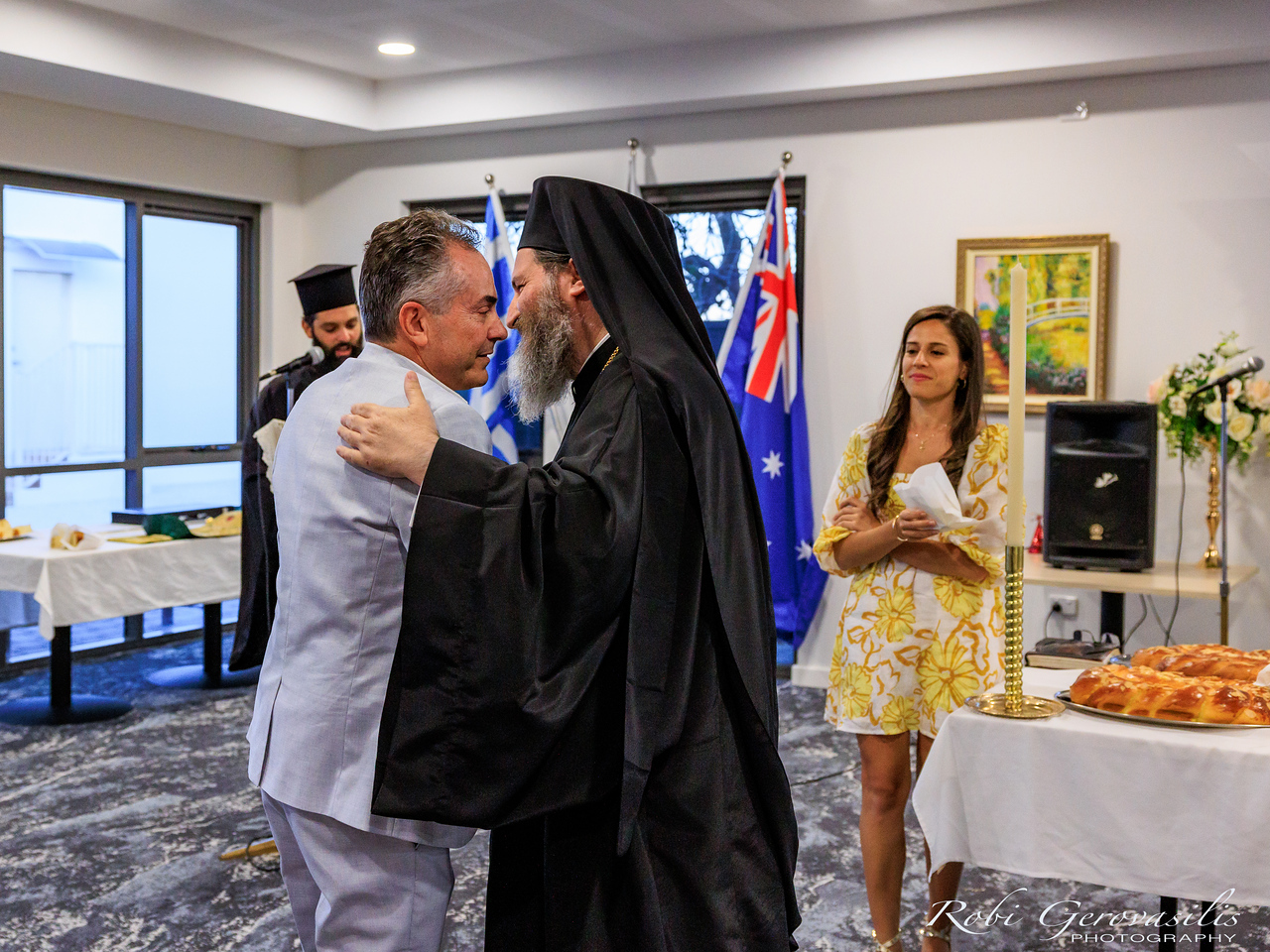 Official Cutting of the Vasilopita at the offices of the Archdiocesan District of Perth
