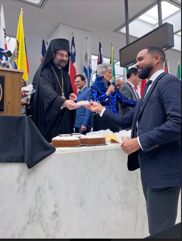 The cutting of the Vasilopita in Chicago