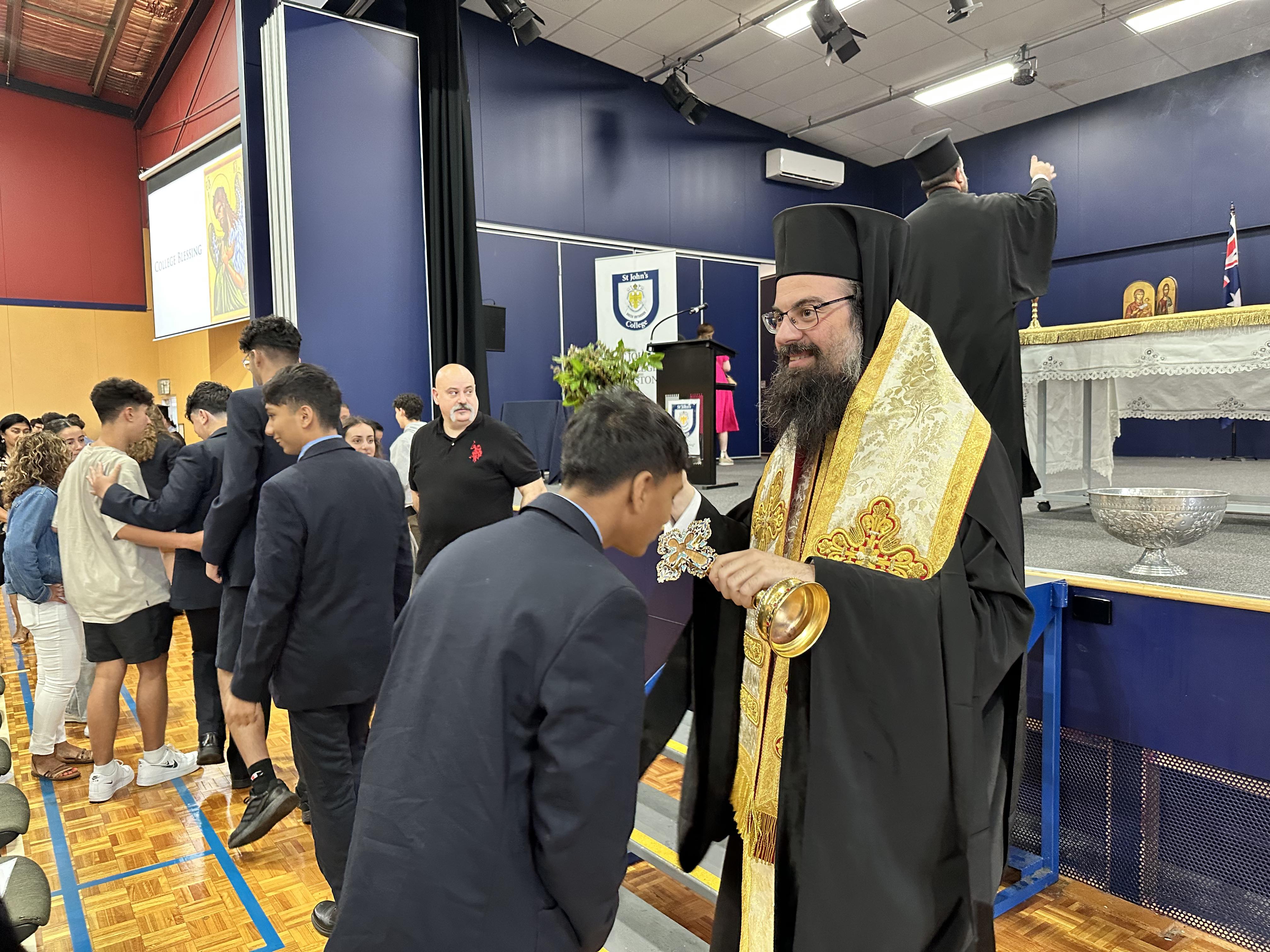 Agiasmos Service for the beginning of the new school year at Saint John’s College, Melbourne