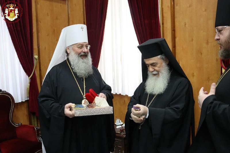 Patriarch of Jerusalem received Metropolitan of Kazan of the Patriarchate of Moscow