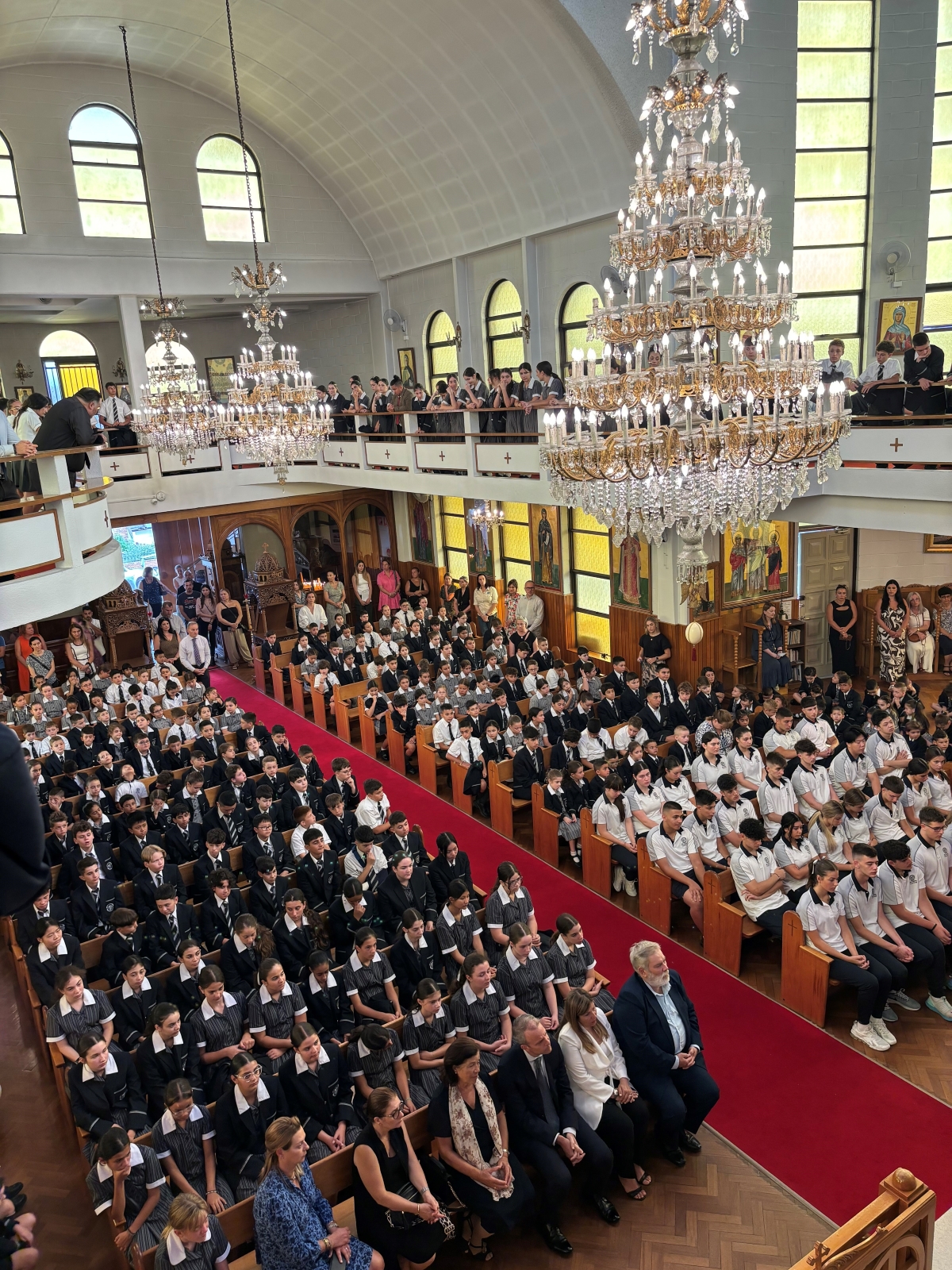Sydney: Agiasmos Service for the start of the new school year at All Saints Grammar, Belmore