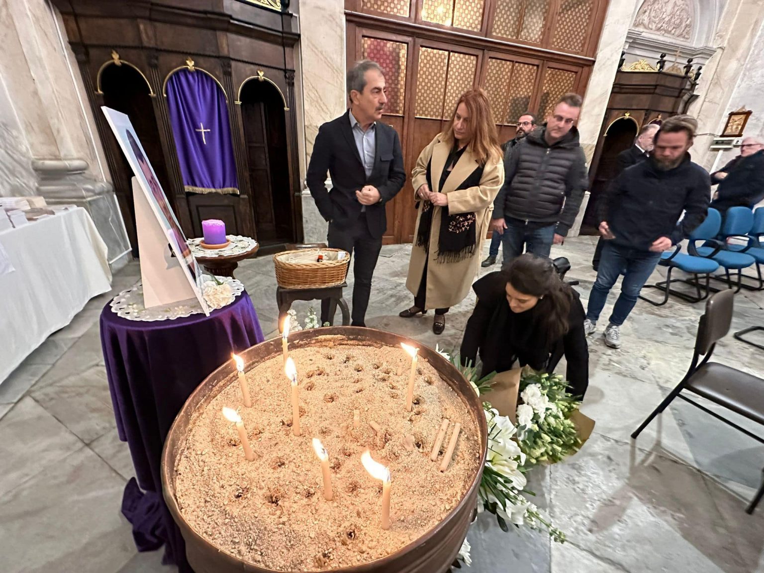 The Community of Neochorion of the Bosphorus visited the Roman Catholic Church that was attacked
