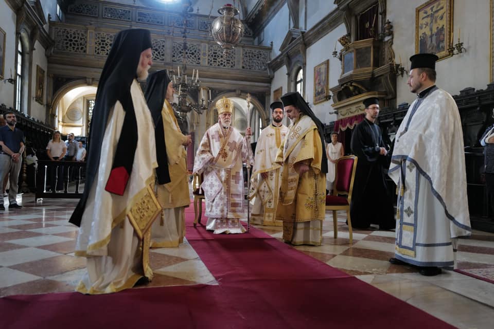 Poly-Hierarchical Divine Liturgy held in Venice, presided over by ...