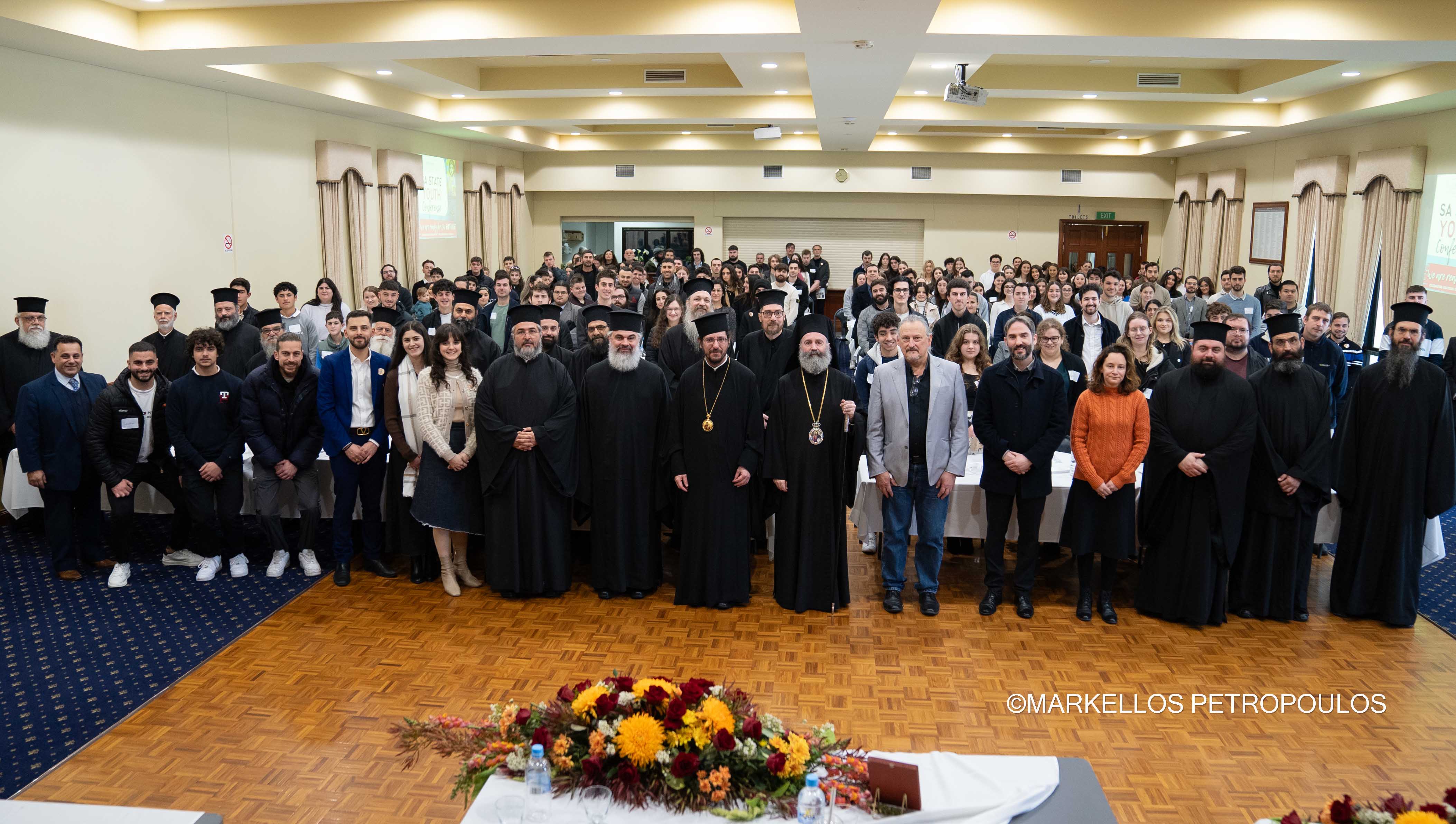 Archbishop Makarios of Australia addresses the youth: 